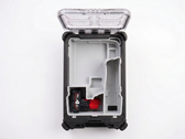 Vue 2 — Insert PACKOUT™ Milwaukee M12 FUEL – Organisateur Scie Sauteuse + Lames
