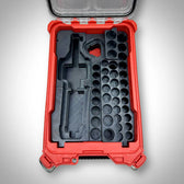 Vue 3 — Insert Packout M12 – Organisateur Cliquet Haute Vitesse + Douilles Milwaukee