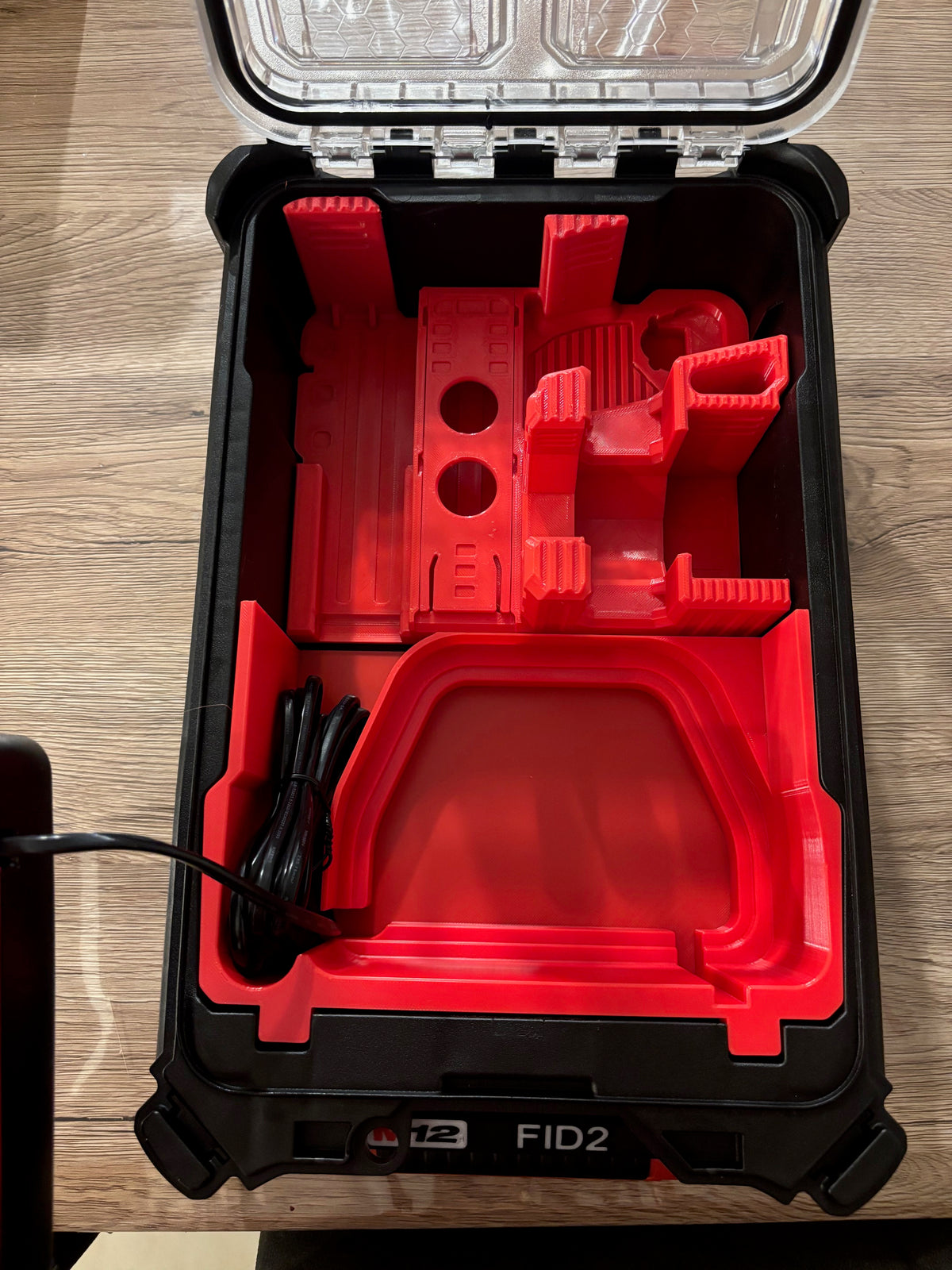 Insert Packout M12 FPD2 – Organisateur Perceuse à Percussion + 2 Batteries & Chargeur Milwaukee
