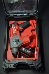 Vue 3 — Insert Packout M12 CH – Organisateur Perforateur SDS Plus Milwaukee