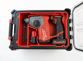 Vue 2 — Insert PACKOUT™ Milwaukee M12 FUEL SDS – Organisateur Perforateur + Forets + Batterie