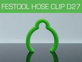 Collier imprimé 3D maintenant un tuyau d'aspiration Festool D27 au mur