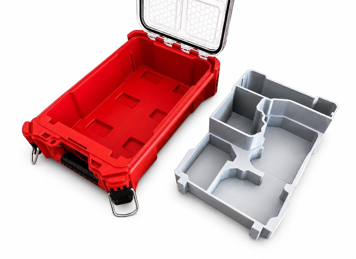 Organisateur Packout pour visseuse à choc M18 FID3 Milwaukee, vue de dessus