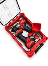 Détail des compartiments embouts et batterie de l'insert Packout M18 Gen 4