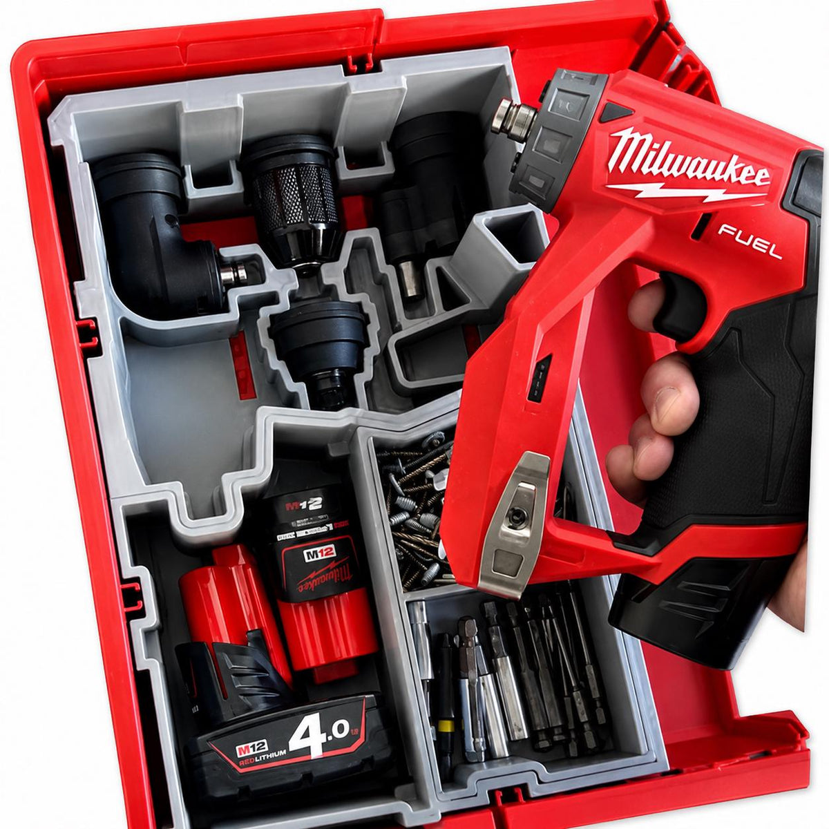 Coffret Packout à tiroirs 4932472129 équipé de l'insert M12 FDDX imprimé en 3D