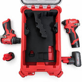Logements des batteries M12 de l'insert Packout Compact Organizer